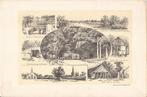 Zelvert in Drienen Twickeler Watermolen Borne De Lutte 1893, Antiek en Kunst, Kunst | Etsen en Gravures, Ophalen of Verzenden