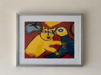 Corneille print in lijst, Antiek en Kunst, Ophalen