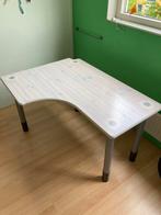 Flexa robuust bureau kleur whitewash, Huis en Inrichting, Bureaus, Ophalen, Gebruikt
