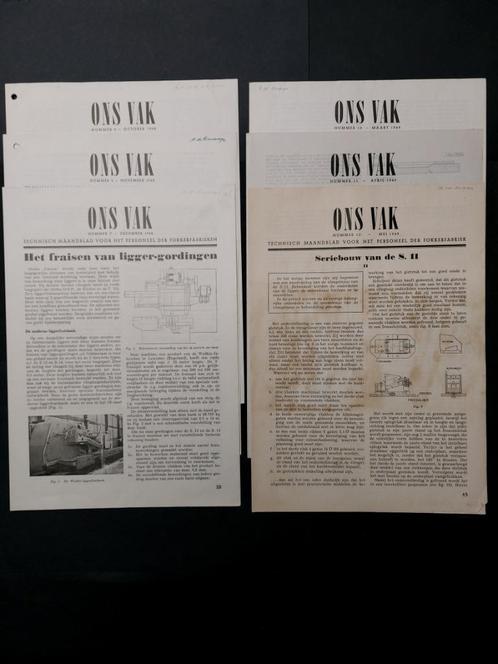 Magazine “Ons Vak” voor het Fokker personeel 1948 (BK347c), Verzamelen, Luchtvaart en Vliegtuigspotten, Gebruikt, Boek of Tijdschrift