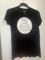 tshirt shirt L zwart zwarte wit witte FSBN, Verzenden, Gedragen, Maat 52/54 (L), Zwart
