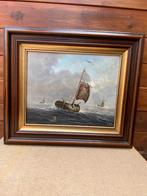 Zeegezicht schilderij. Dick van Dijk(1921), Ophalen of Verzenden