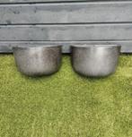 2 Grandelight Terrazzo Plantenbakken, Overige materialen, Gebruikt, Minder dan 30 cm, Minder dan 60 cm