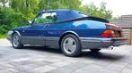 Saab 900 Classic Turbo 2.0 16 SE Cabrio U9 1994 Blauw, Auto's, Voorwielaandrijving, 4 cilinders, Cabriolet, Blauw
