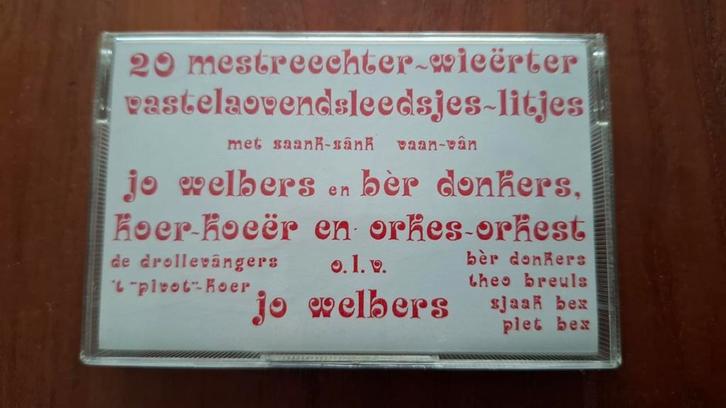 Mestreech - Wieërt vastelaovend carnaval Maastricht Weert, Cd's en Dvd's, Cassettebandjes, Zo goed als nieuw, Origineel, 1 bandje