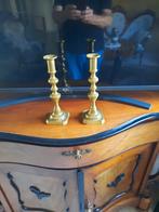 Antieke Messing Kandelaars Set, Antiek en Kunst, Ophalen of Verzenden, Koper of Brons