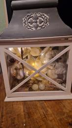 Kerst Decoratieve lantaarn met uil en bloemen, Diversen, Ophalen of Verzenden, Zo goed als nieuw