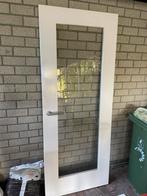Binnendeur met glas, opdek 830x2115 met onderlat, Doe-het-zelf en Verbouw, Deuren en Horren, Ophalen, Binnendeur, 200 tot 215 cm