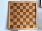 Schaakbord / dambord hout, Een of twee spelers, Ophalen of Verzenden, Gebruikt