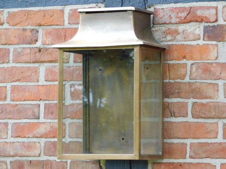 Laatste: Antieke Hotellamp - Messing - Koper Kleur - Groot, Antiek en Kunst, Antiek | Lampen, Ophalen of Verzenden