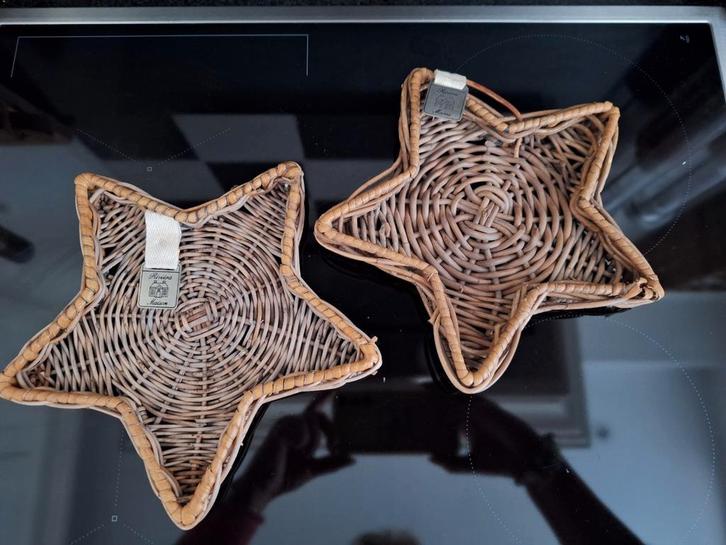 Riviera Maison Rattan Sterren, Huis en Inrichting, Woonaccessoires | Onderzetters, Zo goed als nieuw, Glas of Kopje, Ophalen of Verzenden