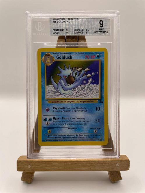 Golduck #35 - Pokémon Fossil (Beckett 9), Hobby en Vrije tijd, Verzamelkaartspellen | Pokémon, Zo goed als nieuw, Losse kaart