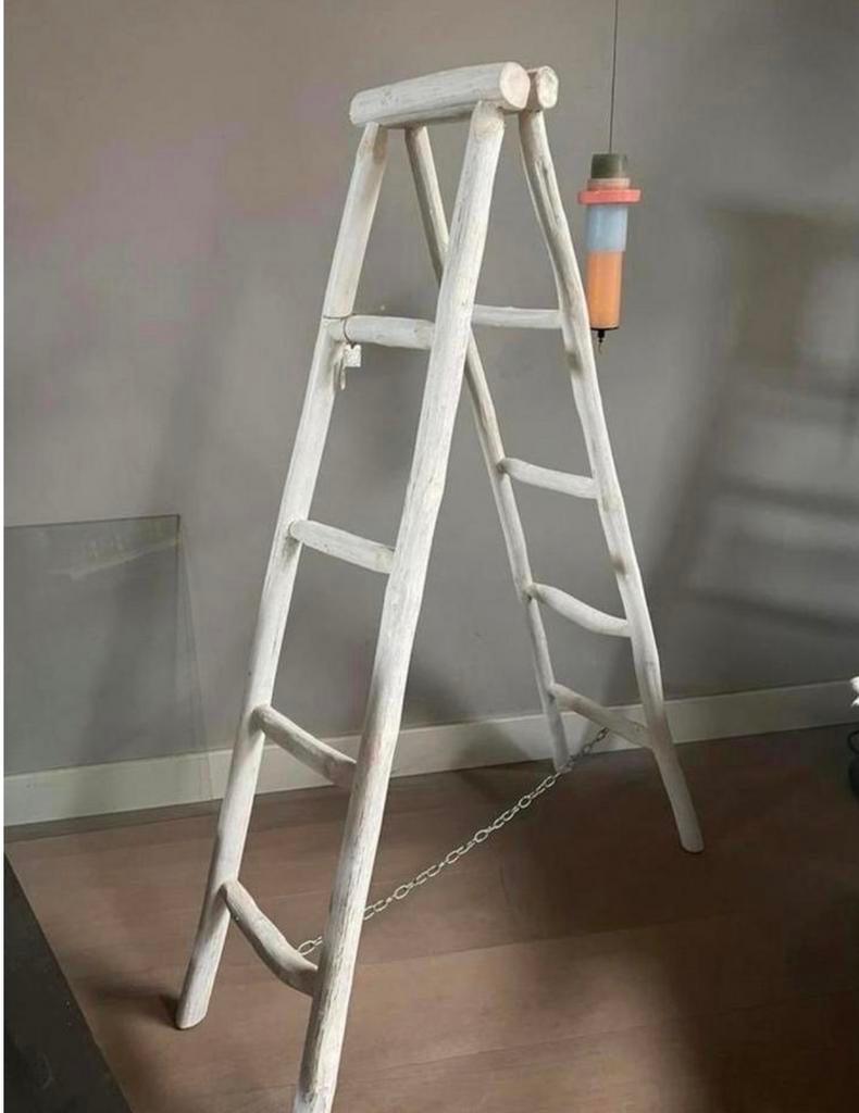 Van der Leeden Decoratieve dubbele ladder 150 cm hout wit, Kinderen en Baby's, Kinderkamer | Inrichting en Decoratie, Ophalen