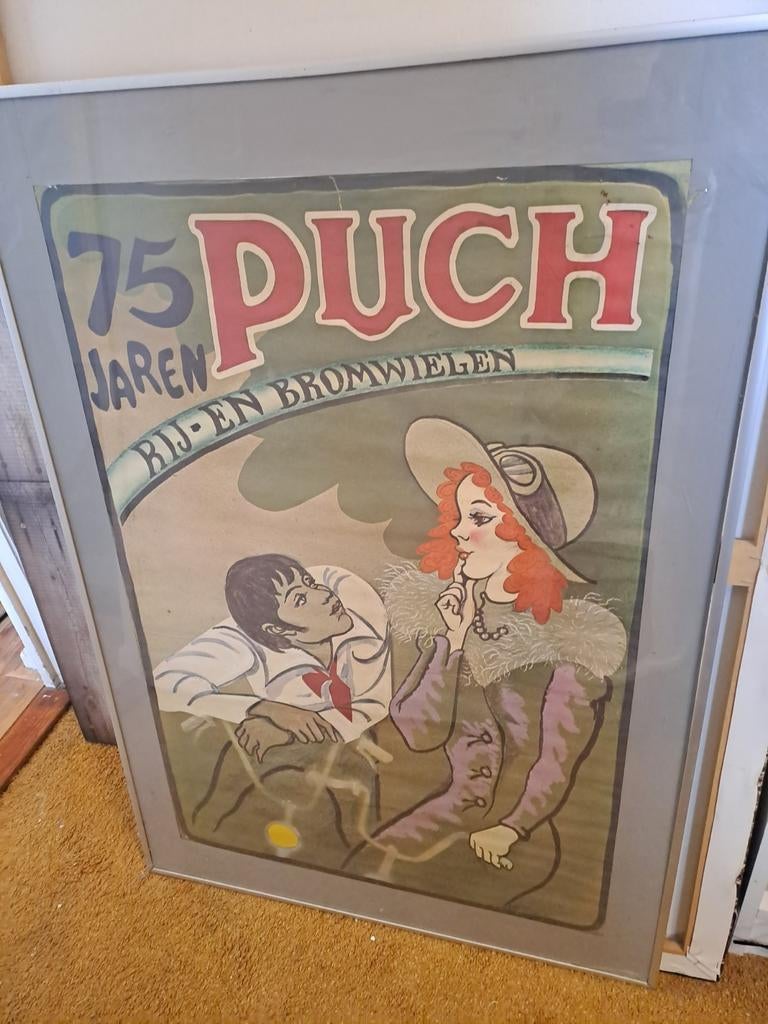 PUCH poster. Nostalgisch, Ophalen of Verzenden