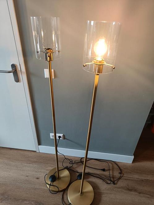 Twee vloerlampen Qazqa, Huis en Inrichting, Lampen | Vloerlampen, Zo goed als nieuw, Ophalen