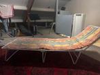 Gratis Opklapbed / Stretcher, Tuin en Terras, Ophalen, Gebruikt, Metaal, Inklapbaar