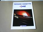 Nissan Vanette Sailor 1991 6 pag., Verzenden, Zo goed als nieuw, Nissan