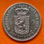 Nederland 1/2 gulden 1909 Wilhelmina zilver, Ophalen of Verzenden, Koningin Wilhelmina, Zilver
