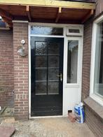 Gratis Achterdeur met Hamstra hor en kozijn en paneel, Doe-het-zelf en Verbouw, Deuren en Horren, Ophalen, Zo goed als nieuw, Hout