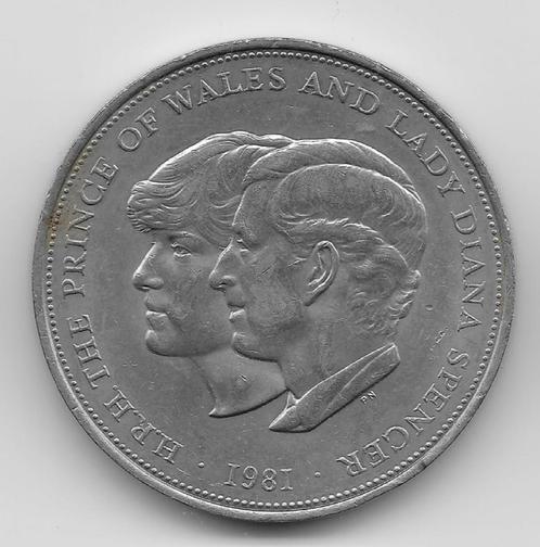 Verenigd Koninkrijk 25 new pence 1981 "Royal Wedding", Postzegels en Munten, Munten | Europa | Niet-Euromunten, Losse munt, Overige landen