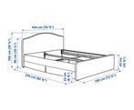 Nieuw IKEA bed, matras en topper - 180x200, Ophalen, Overige materialen, Overige kleuren, 180 cm