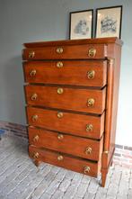 Prachtige antieke eiken houten Empire chiffoniere, ladekast., Verzenden