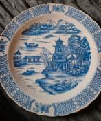 Oud Chinees Bord met Blauw Decor, Antiek en Kunst, Ophalen