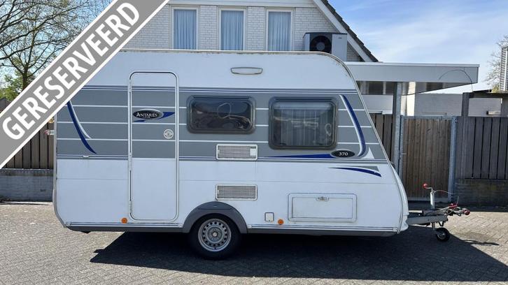 Caravelair Antares Luxe 370 TK Stapelbed/ Voortent, Caravans en Kamperen, Caravans, Bedrijf, tot en met 4, 750 - 1000 kg, Treinzit