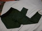 NORAH imitatie leer tregging broek GROEN 44 -GRATIS zend, Verzenden, Maat 42/44 (L), Zo goed als nieuw, Lang