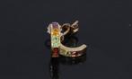Edelsteen 14k gouden amethist citrien spinel dames oorbellen
