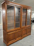 Imposante boekenkast / winkelkast van kersenhout – 20e eeuw, Ophalen, Met deur(en), 200 cm of meer, Zo goed als nieuw