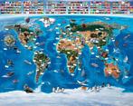 Wereldkaart behang WT, met gratis Lijm *Muurdeco4kids, Nieuw, Wanddecoratie, Verzenden