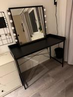 Kaptafel/bureau met Spiegel - Zo Goed Als Nieuw!, Huis en Inrichting, Tafels | Kaptafels, Ophalen, 100 tot 150 cm, Metaal of Aluminium