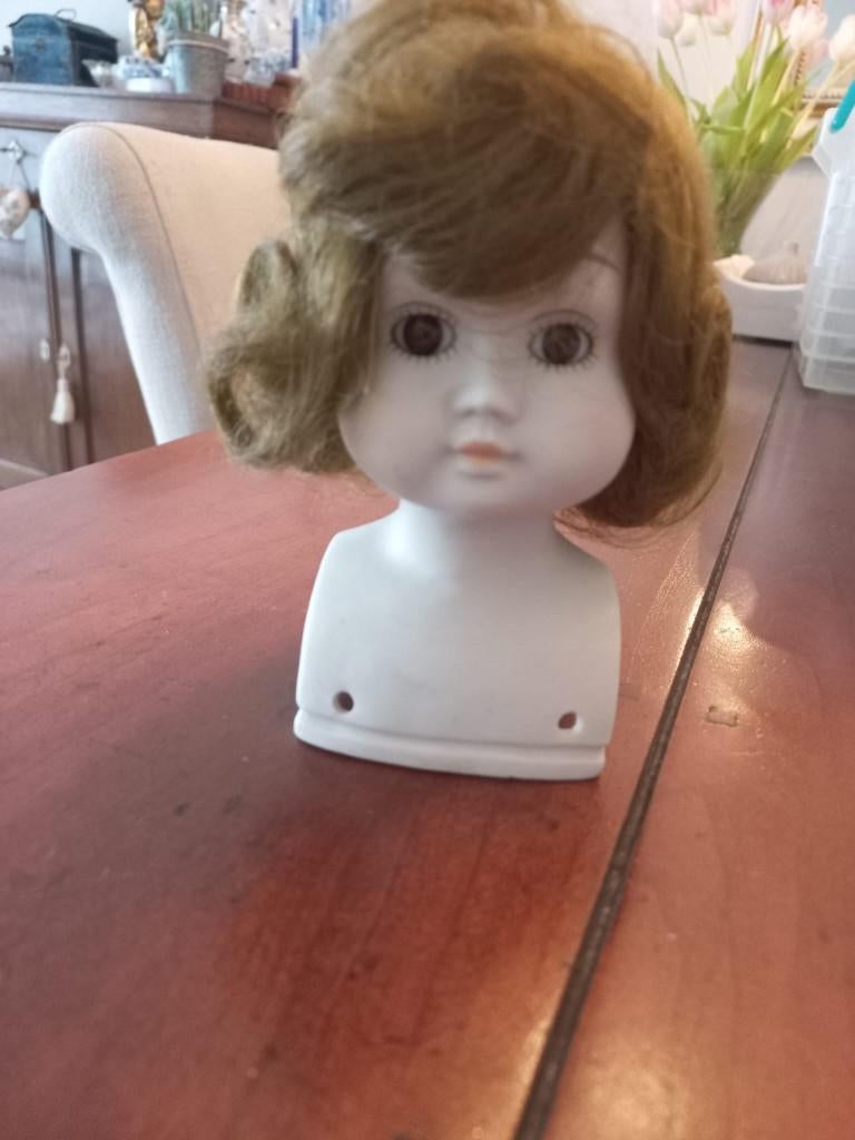 poppenhoofdje, Verzamelen, Poppen, Ophalen of Verzenden, Gebruikt, Pop, Levensecht of Reborn