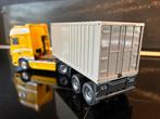 Tekno Daf met 20 ft containerchassis, Hobby en Vrije tijd, Modelauto's | 1:50, Ophalen of Verzenden, Bus of Vrachtwagen, Zo goed als nieuw