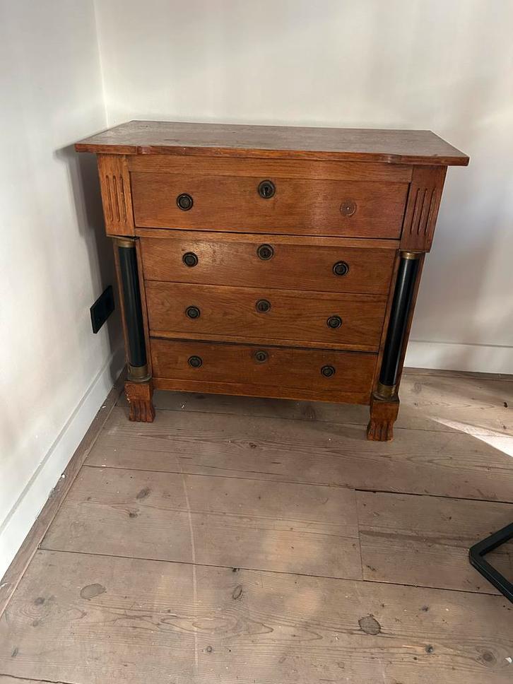 Antieke Empire Commode met 4 Laden, Antiek en Kunst, Antiek | Meubels | Kasten, Ophalen