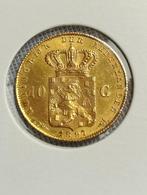 Gouden tientje 1897, Postzegels en Munten, Munten | Nederland, Verzenden, Goud, Koningin Wilhelmina, Losse munt