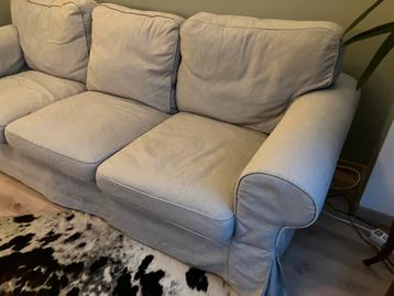 IKEA Ektorp hoezen driezitsbank lichtgrijs - afbeelding 2