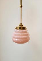 Vintage glazen Clichy glas uit Parijs Frankeijk hanglamp, Ophalen of Verzenden, Zo goed als nieuw, Glas, Minder dan 50 cm