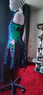 Groene-zwart festivaljurk, Overige kleuren, Maat 42/44 (L), Nieuw, Ophalen of Verzenden