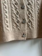 LUMINA kort vestje camel met strass mt TU, Prato, Italie, LUMINA, -, Verzenden