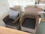 4 comfortabele stoelen eetkamer, Huis en Inrichting, Ophalen, Gebruikt, Bruin, Riet of Rotan