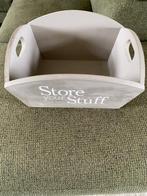 Houten opberger - Store your stuff - decoratief & praktisch, Huis en Inrichting, Ophalen, Gebruikt, Mand, Rechthoekig