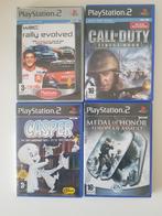 Playstation 2 spellen Casper, WRC,Call of Duty,Medal of Hon, Vanaf 18 jaar, Shooter, Verzenden, 1 speler