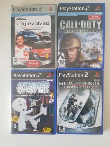 Playstation 2 spellen Casper, WRC,Call of Duty,Medal of Hon beschikbaar voor biedingen