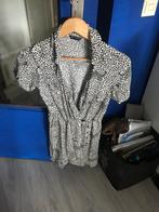 Leuke witte panter print jurkje, Verzenden, Wit, Nieuw, Maat 36 (S)