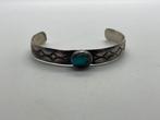A774 Prachtige zilveren Navajo armband Ivan V, Ophalen of Verzenden, Zilver, Armband, Met edelsteen