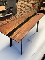 Walnoot Epoxy salontafel, Ophalen, Minder dan 50 cm, 50 tot 100 cm, Nieuw