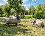 Natuurstenen Schapen Tuinbeeld, Tuin en Terras, Tuinbeelden, Ophalen, Gebruikt, Steen, Dierenbeeld