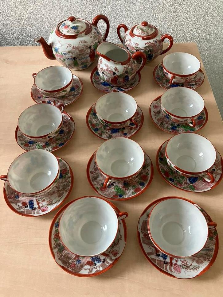 Leuk High tea Servies, Huis en Inrichting, Keuken | Servies, Gebruikt, Overige typen, Overige stijlen, Porselein, Ophalen